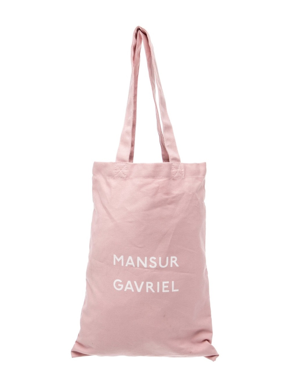 NWOT Mansur Gavriel Pink Canvas Logo Tote